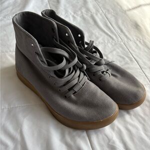 NoBull Gray High-Top Women's Sneakers